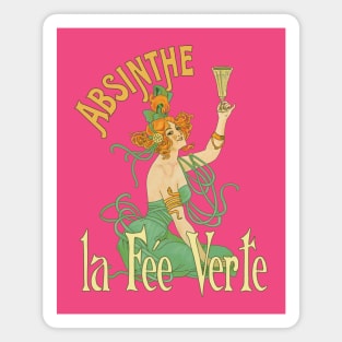 Absinthe (on pink) Magnet